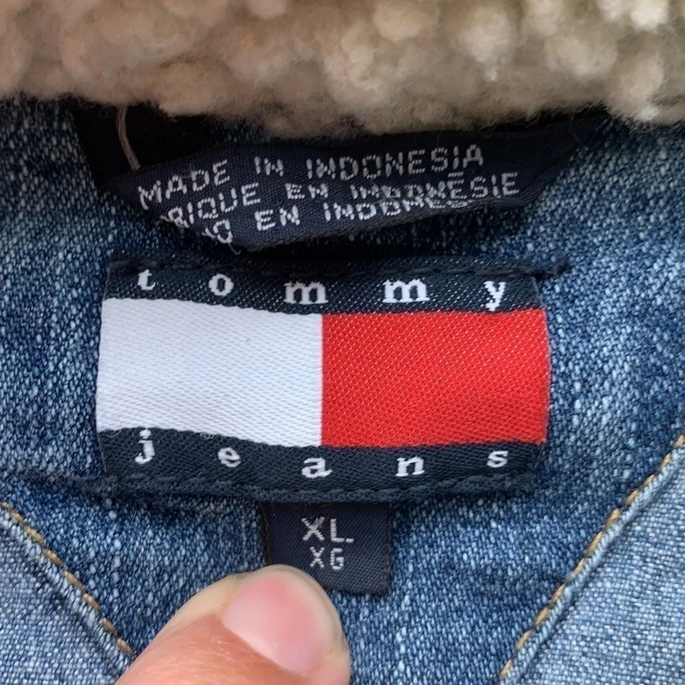 Tommy Hilfiger Tommy jeans jean jacket with sherpa